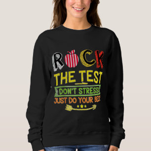 Sudadera Rock The Test No Stress Haz Tu Mejor Testimonio