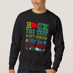 Sudadera Rock The Test No Stress Haz Tu Mejor Testimonio