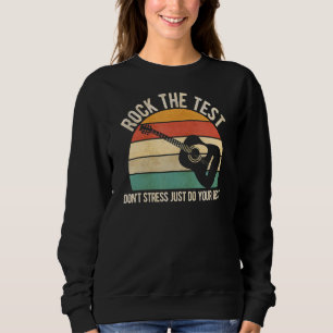Sudadera Rock The Test No Stress Test Day School