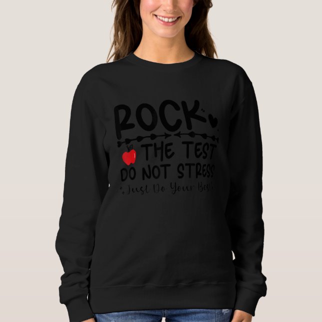 Sudadera Rock The Test No Stress Test Day Test Test Test Te (Anverso)