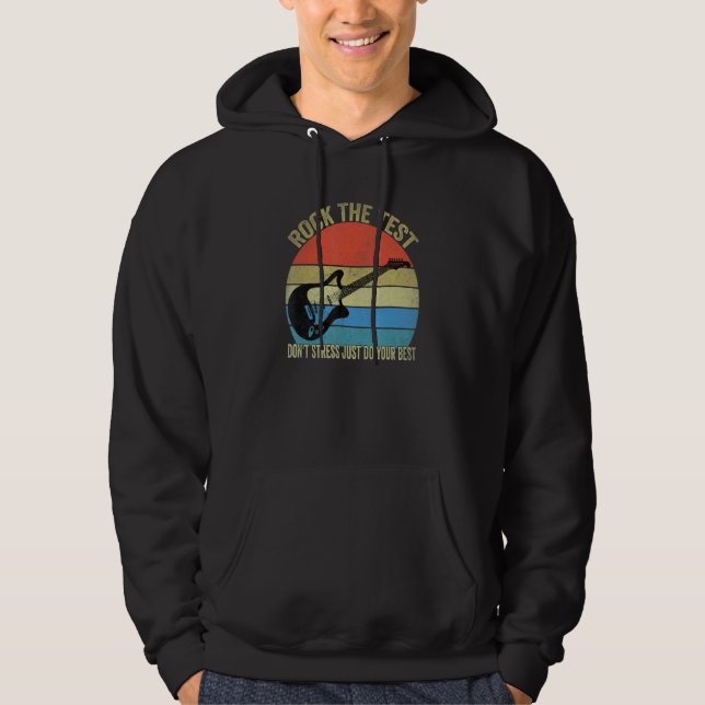 Sudadera Rock The Test No Stress Test Day Testing Day Te (Anverso)