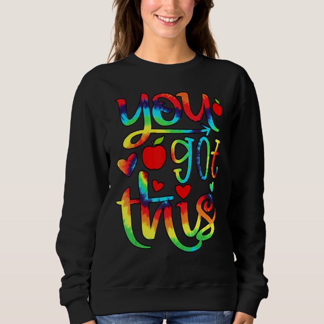 Sudadera Rock The Test Teacher Test Day Test Day Testing Da (Anverso)
