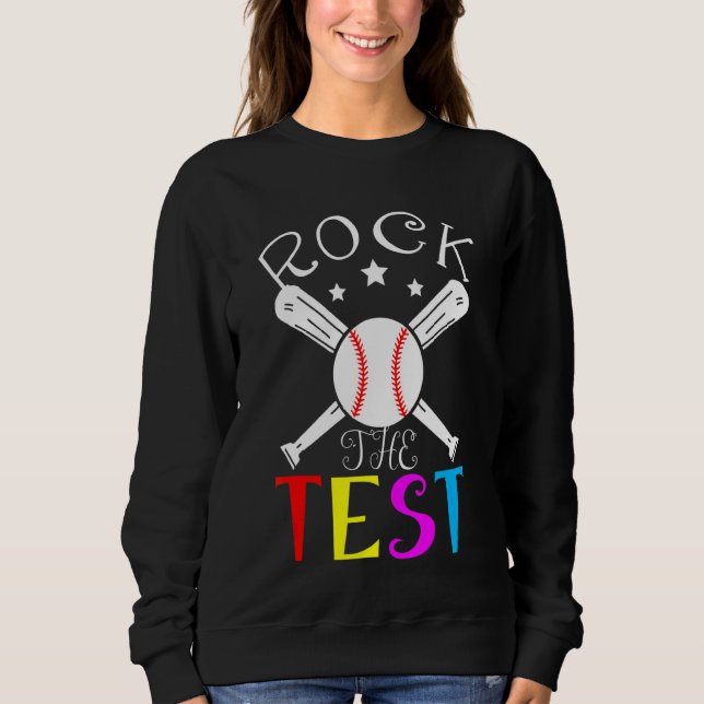 Sudadera Rock The Test Teacher Test Day Test Day Testing Da (Anverso)