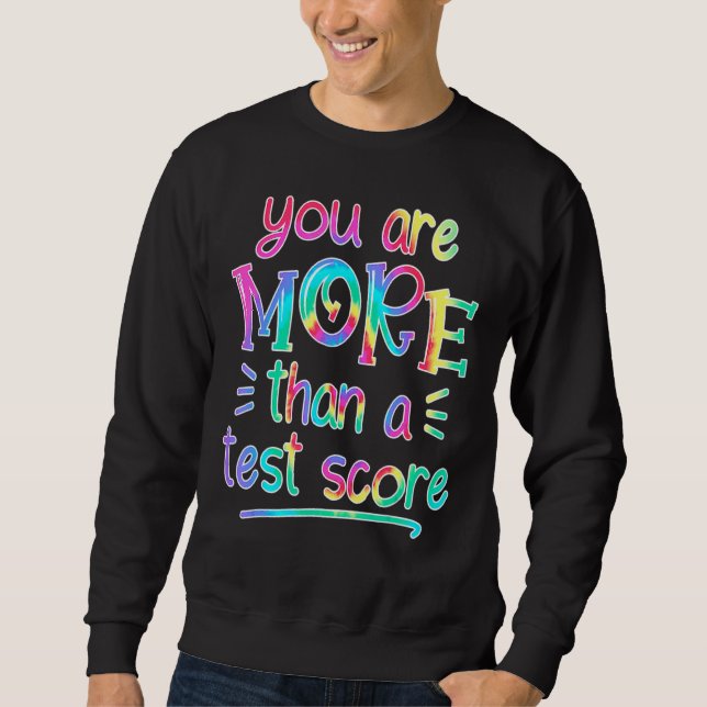 Sudadera Rock The Test Teacher Test Day Test Day Testing Da (Anverso)