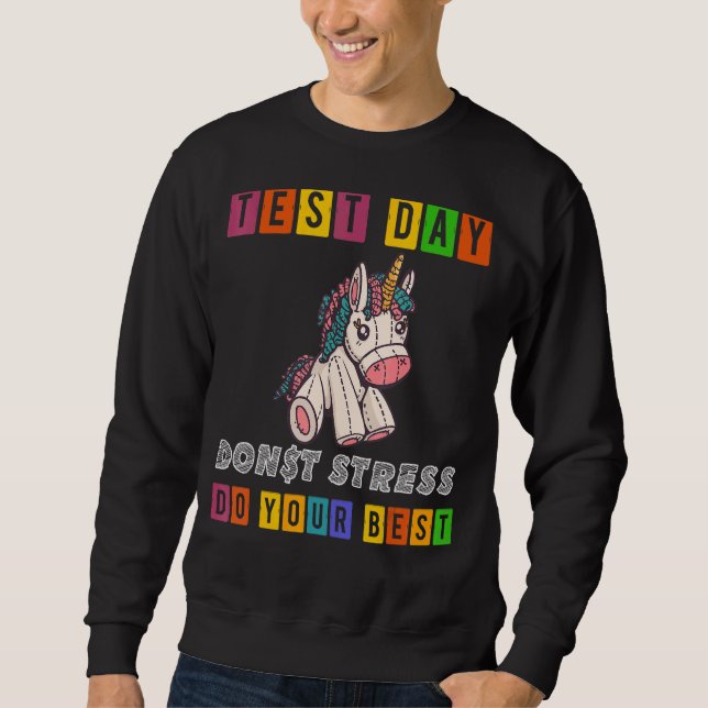 Sudadera Rock The Test Teacher Test Day Test Day Testing Da (Anverso)