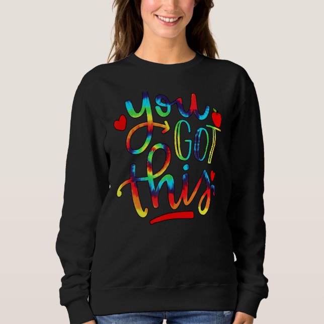 Sudadera Rock The Test Teacher Test Day Test Day Testing Da (Anverso)