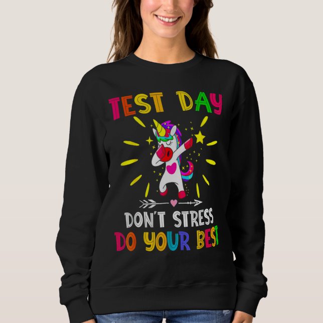 Sudadera Rock The Test Teacher Test Day Test Day Testing Da (Anverso)