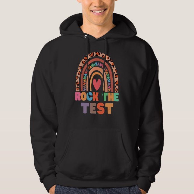 Sudadera Rock The Test Teacher Test Day Test Day Testing Da (Anverso)
