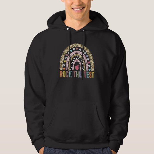 Sudadera Rock The Test Teacher Test Day Test Day Testing Da (Anverso)