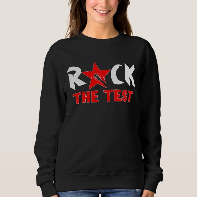 Sudadera Rock The Test Teacher Testing Day (Anverso)