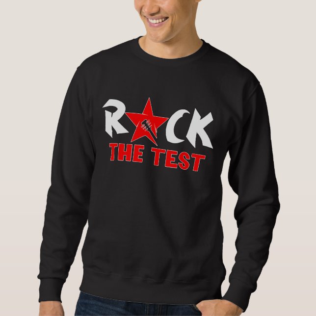 Sudadera Rock The Test Teacher Testing Day (Anverso)
