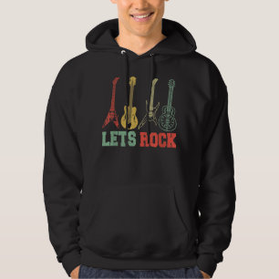 Sudadera Rock Y Roll Guitar Retro