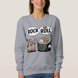 Sudadera Rock y Roll Sushi Personalizado Pun