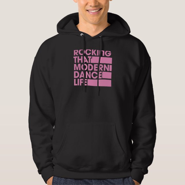 Sudadera Rockear ese estilo moderno de baile de la vida ret (Anverso)