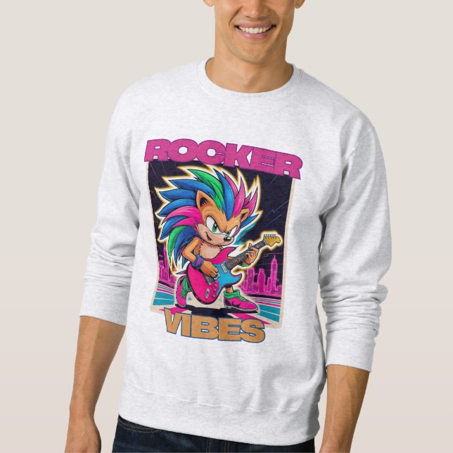 Sudadera Rocker Hedgehog (Anverso)