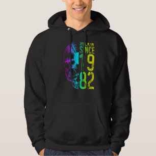 Sudadera Rockin' Desde 1982 Vintage Vinyl Record Gótico Sk
