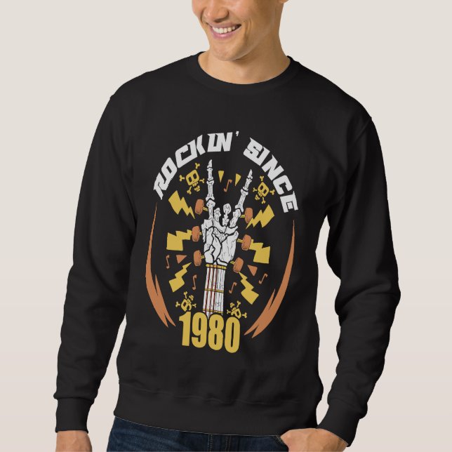 Sudadera Rockin' Since 1980 (Anverso)