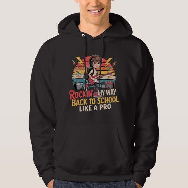 Sudadera Rockin vuelve a la escuela como un profesional (Anverso)