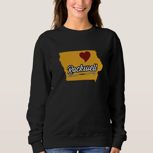 Sudadera ROCKWELL IOWA IA USA  Cute Souvenir Merch  US City (Anverso)