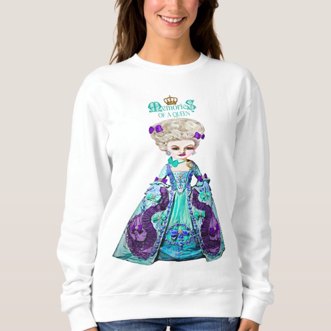 Sudadera Rococo Marie Antoinette Déjalos Comer Pastel (Anverso)