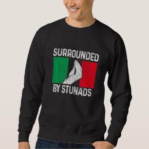 Sudadera Rodeado de Stunads jerga italiana Italia Italia