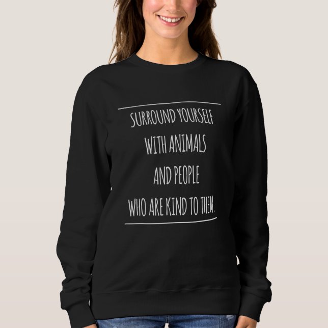 Sudadera Rodearse Con Animales De Cuidado Animal (Anverso)