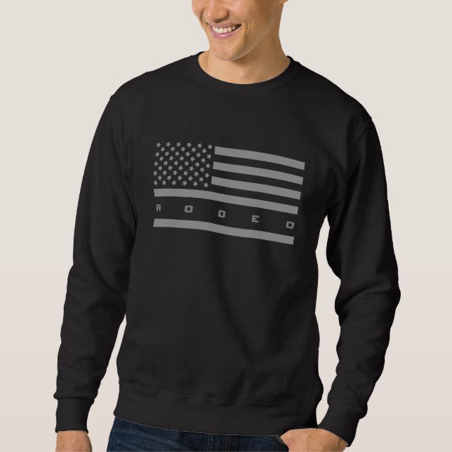 Sudadera Rodeo de la bandera americana (Anverso)