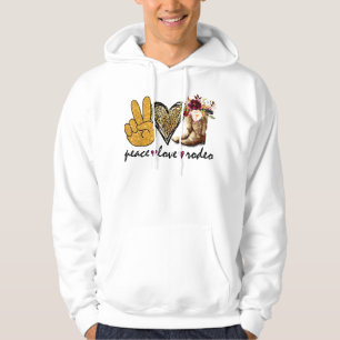 Sudadera Rodeo de Rodeo de amor por la paz retro bota el pa
