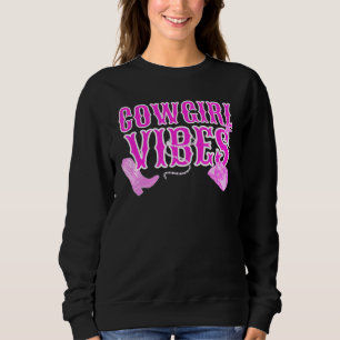 Sudadera Rodeo occidental rosado y salvaje Yeehaw Country C