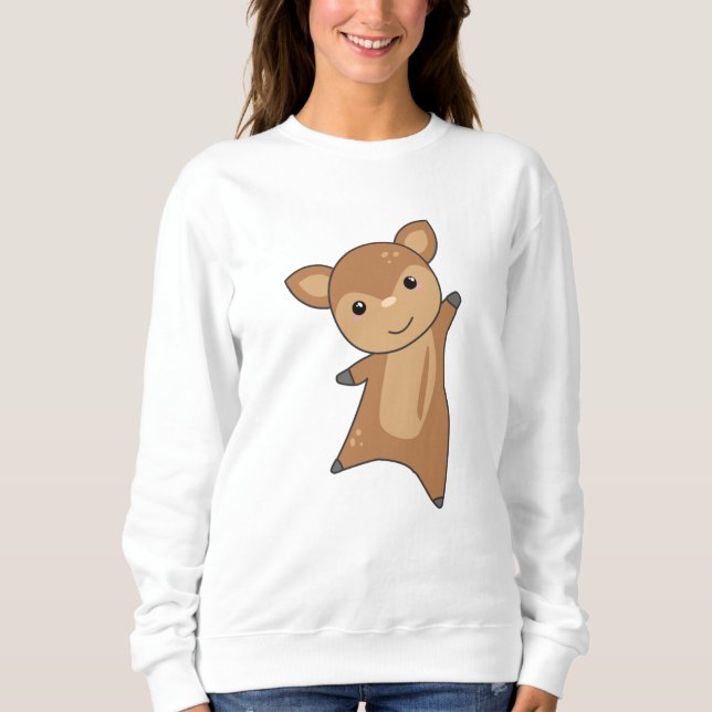 Sudadera Roe Deer Fawn Cute Animals Niños del bosque (Anverso)