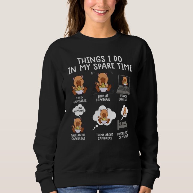 Sudadera roedores de capibara que hago en mi recambio (Anverso)