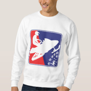 Sudadera Rojo-Blanco-Azul-Trineo-zazzle
