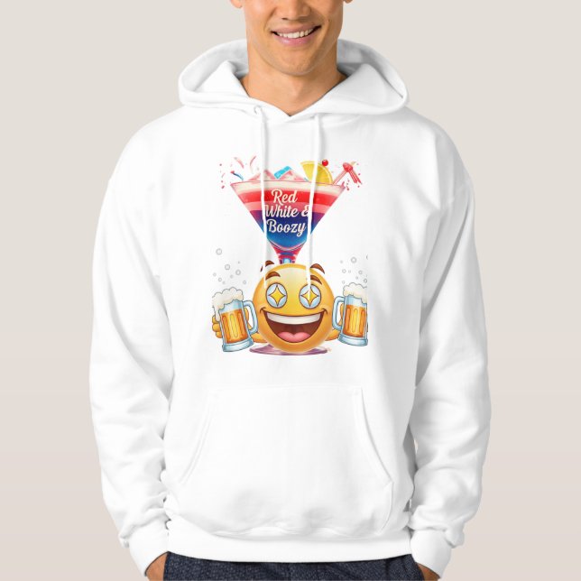 Sudadera Rojo Blanco y Borracho: El Cuatro de Julio Definit (Anverso)