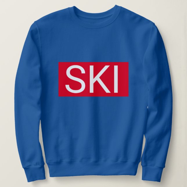 Sudadera Rojo Después de Esquiar (Anverso del diseño)