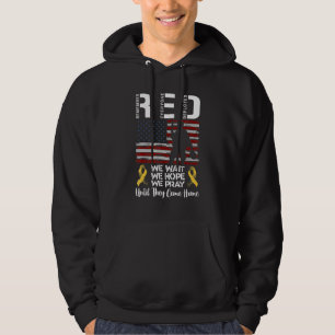 Sudadera ROJO Esperamos Esperamos Rezamos Hasta Que Vuelvan