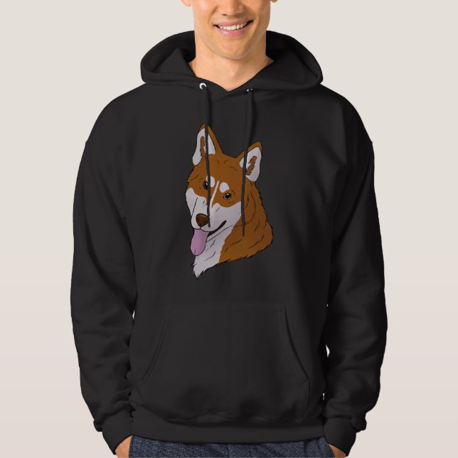 Sudadera Rojo Husky Siberiano (Anverso)