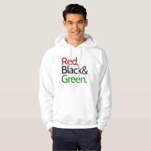 Sudadera Rojo, negro y verde - afroamericano