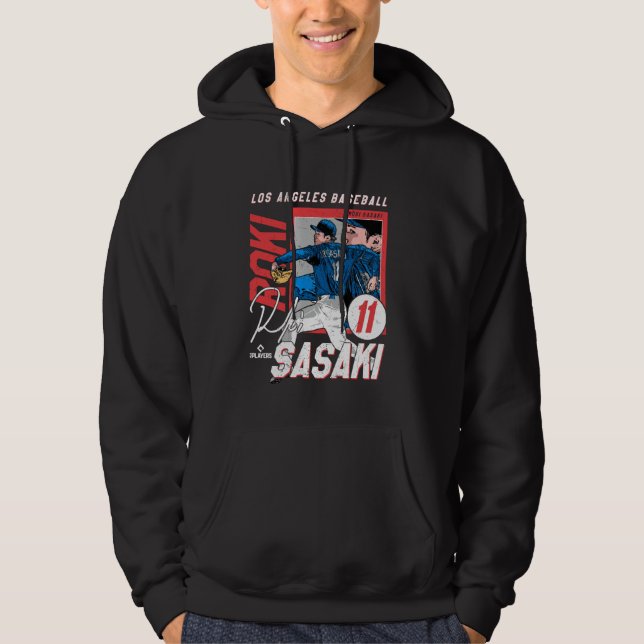 Sudadera Roki Sasaki  Los Angeles D MLB Baseball Players ML (Anverso)