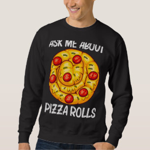Sudadera Rol De Pizza Cute Para Hombres Pizza Comida