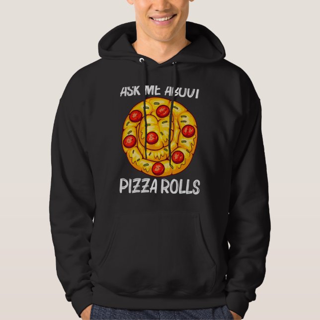 Sudadera Rol De Pizza Cute Para Hombres Pizza Comida (Anverso)