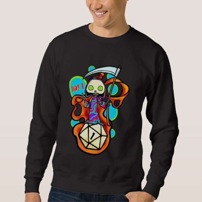 Sudadera Roll A 1, falla crítica, supongo que moriré, mazmo (Anverso)