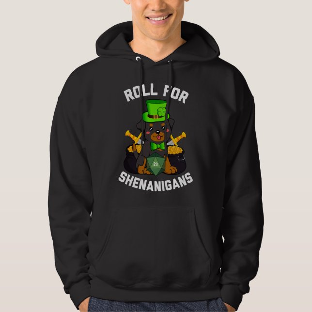 Sudadera Roll Para Shenanigans Rottweiler Dog D20 Rpg St Pa (Anverso)