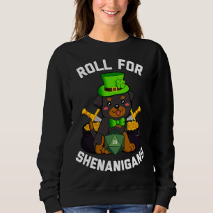 Sudadera Roll Para Shenanigans Rottweiler Dog D20 Rpg St Pa