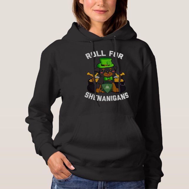 Sudadera Roll Para Shenanigans Rottweiler Dog D20 Rpg St Pa (Anverso)