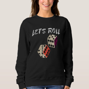 Sudadera Roll Retro Casino Dice Juego de Casino Ni