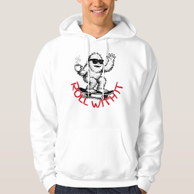 Sudadera Roll With It Abominable Snowman Skater (Anverso)