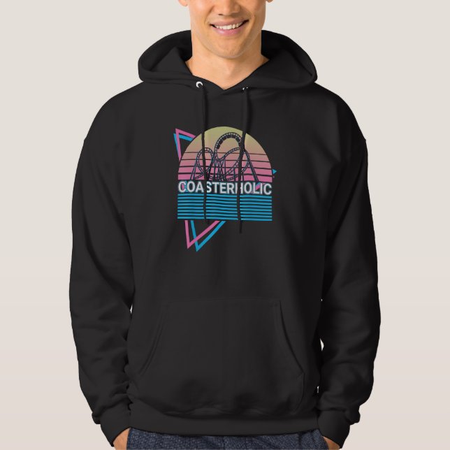 Sudadera Roller Coaster Rollercoaster Retro Coasterholic (Anverso)