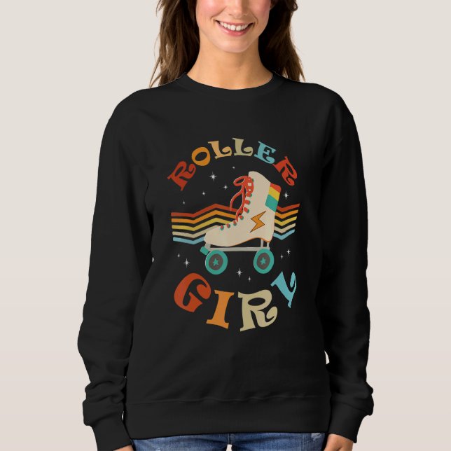 Sudadera Roller de patinaje de patinaje de estilo retro de  (Anverso)