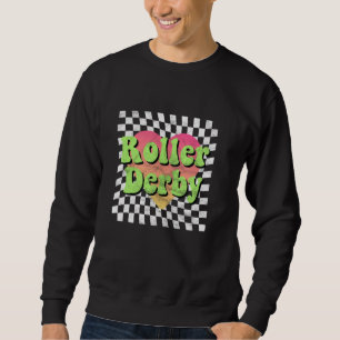 Sudadera Roller Derby Lover Heart Vintage Retro