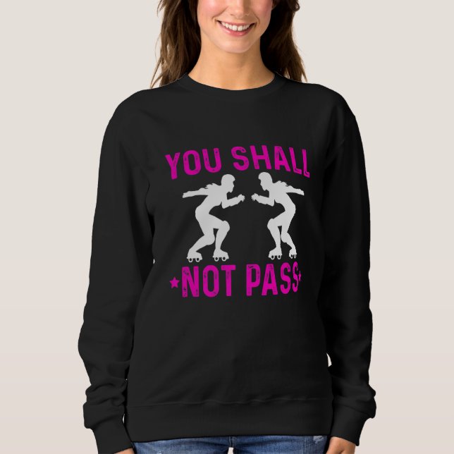 Sudadera Roller Derby Player pasada Skating Team (Anverso)